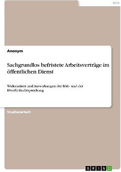 Sachgrundlos befristete Arbeitsverträge im öffentlichen Dienst