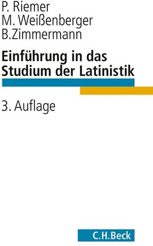Einführung in das Studium der Latinistik