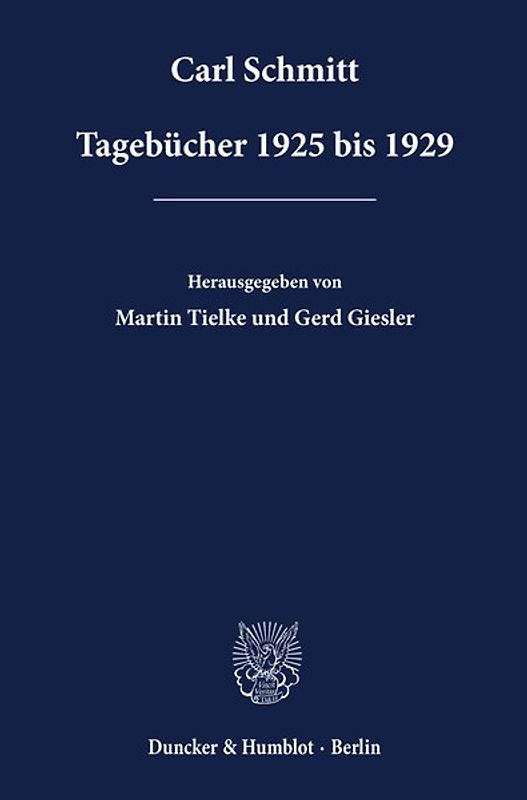 Tagebücher 1925 bis 1929.
