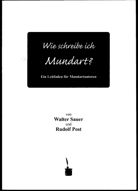 Wie schreibe ich Mundart?