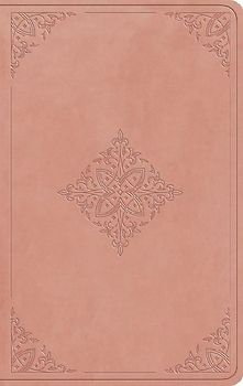 ESV Large Print Value Thinline Bible (Trutone, Blush Rose, Fleur-De-Lis Design)