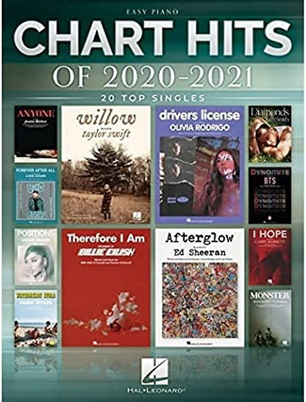 Chart Hits of 2020-2021: 20 Top Singles (Easy Piano)