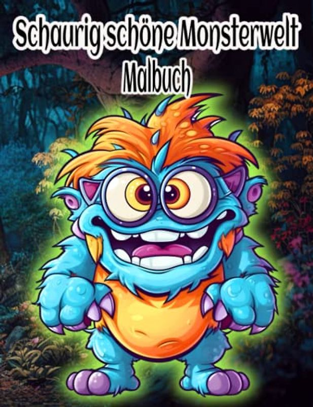 Schaurig schöne Monsterwelt Malbuch: Unheimlich niedliche Monster zum Ausmalen und Verschenken | malbuch für erwachsene fantasy monster