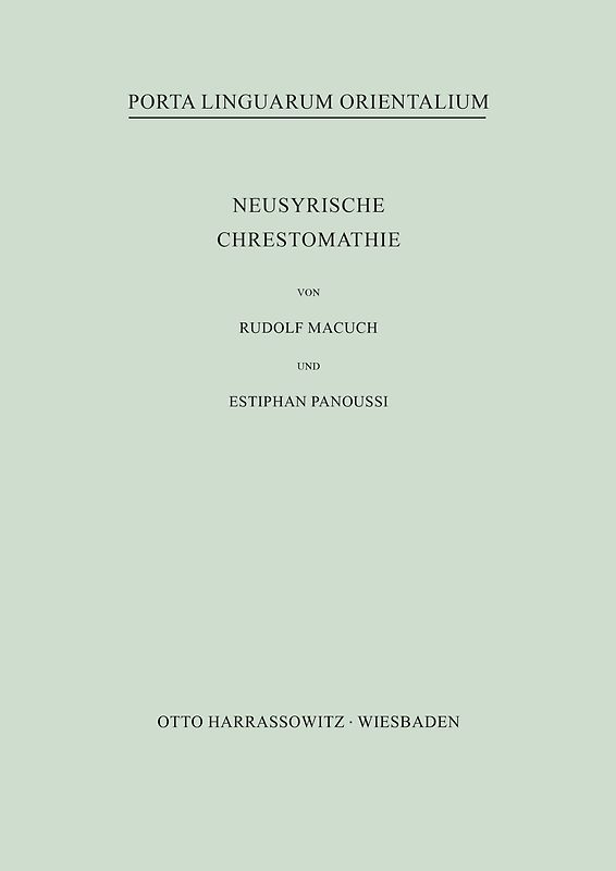 Neusyrische Chrestomathie