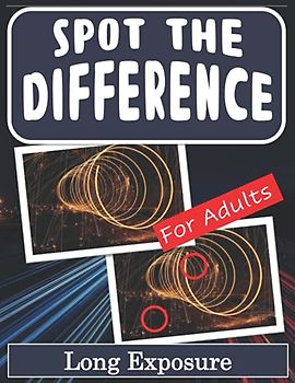 Spot the Difference Book for Adults - Long Exposure: Hidden Picture Puzzles for Adults with Long Exposure Pictures