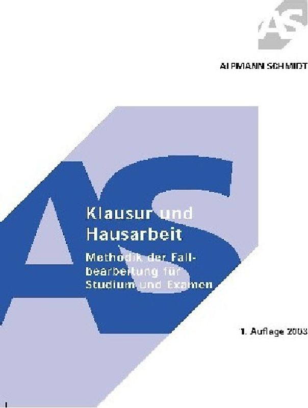 Klausur und Hausarbeit