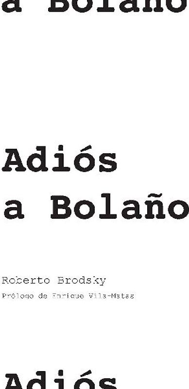 Adiós a Bolaño