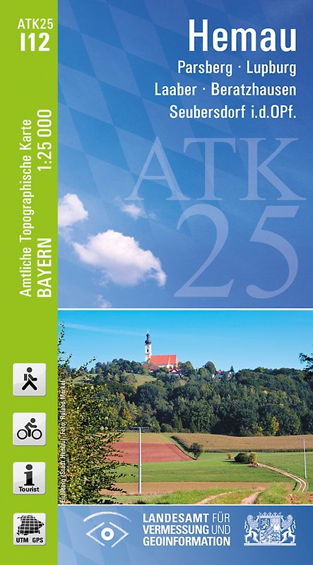 ATK25-I12 Hemau (Amtliche Topographische Karte 1:25000)