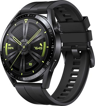 Huawei Watch GT 3 46 mm noir avec bracelet fluorélastomère noir