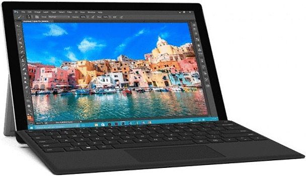 Microsoft Surface Pro 4 12,3" Intel Core i7 512GB SSD 16GB RAM [Wi-Fi, inkl. schwarzem Keyboard Dock, Surface Pro 4-Type Cover] silber