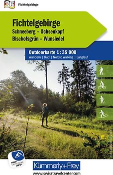Kümmerly+Frey Outdoorkarte Deutschland 36 Fichtelgebirge 1:35.000