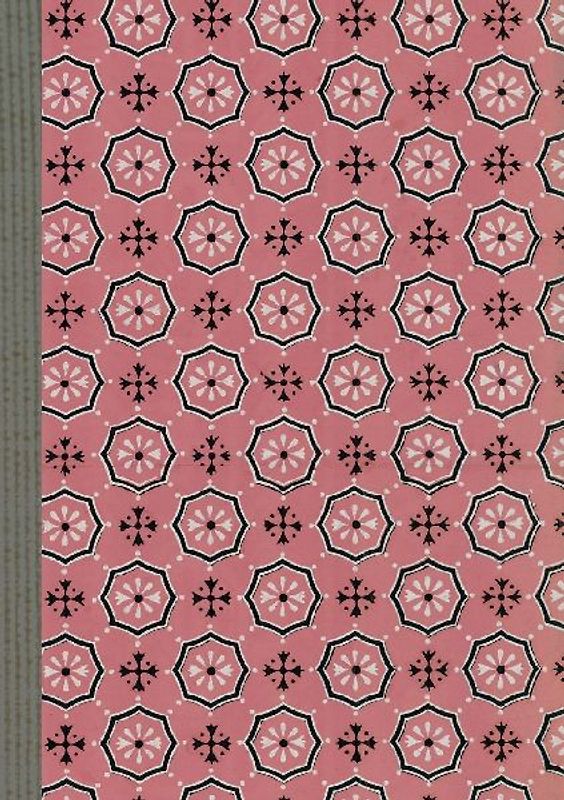 Carnet Blanc, Motif Fleurettes, Papier Peint 18e