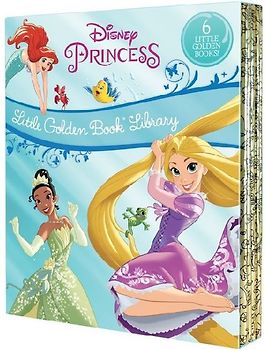 Disney Princess Little Golden Book Library -- 6 Little Golden Books