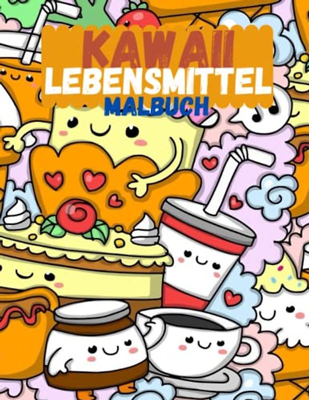 kawaii Lebensmitte Malbuch: Kawaii Doodle Niedliches Malbuch Style für Erwachsene und Kinder Entspannung & Inspiration: Kawaii Coloring Book Kawaii ... und Kinder Entspannend für Kawaii-Liebhaber