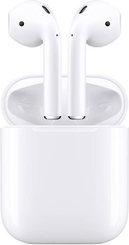 Apple AirPods [2ème génération, avec lightning boitier de chargement] blanc