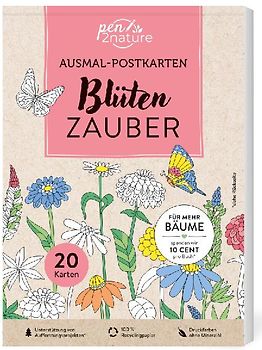 Ausmal-Postkarten Blütenzauber | 20 Karten