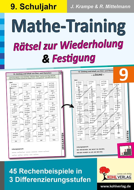 Mathe-Training zur Wiederholung und Festigung / Klasse 9