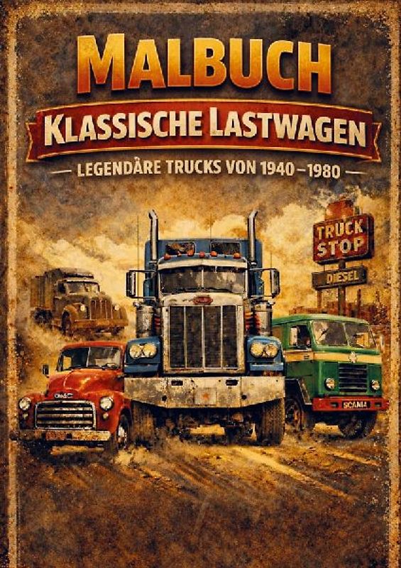 Malbuch, Klassische Lastwagen