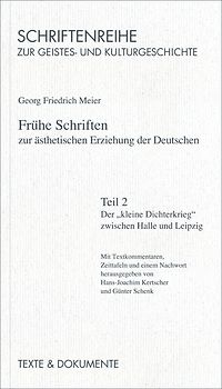 Frühe Schriften zur ästhetischen Erziehung der deutschen