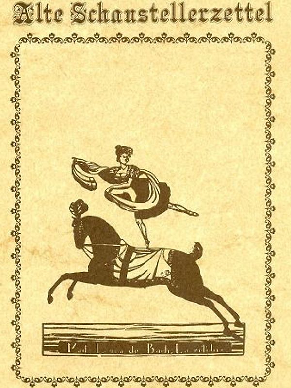 Alte Schaustellerzettel