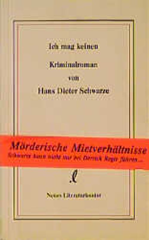 Ich mag keinen Kriminalroman