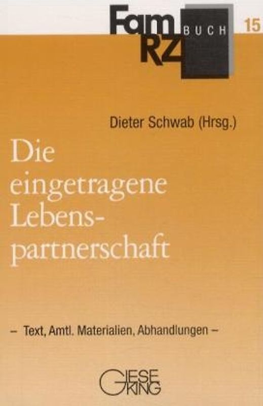 Die eingetragene Lebenspartnerschaft