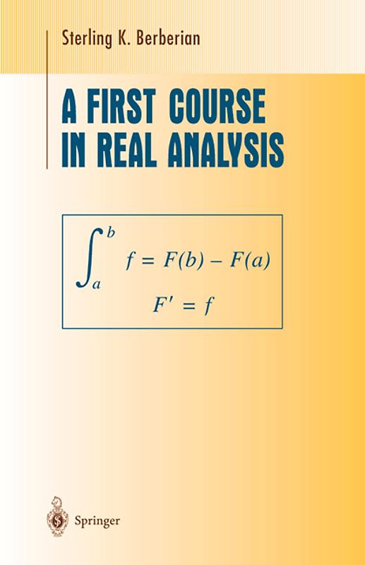A First Course in Real Analysis