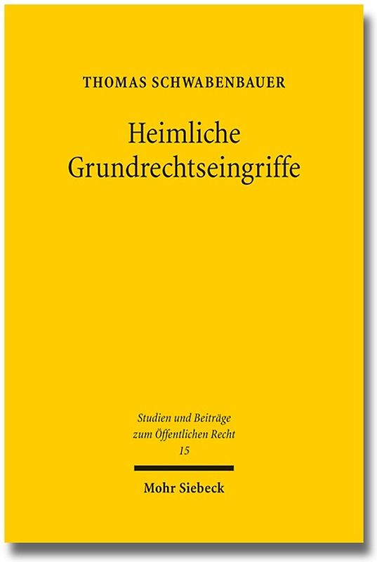 Heimliche Grundrechtseingriffe