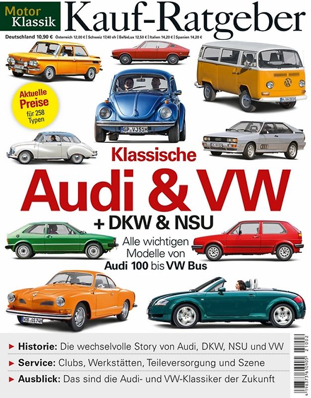 Motor Klassik Kaufratgeber VW + Audi