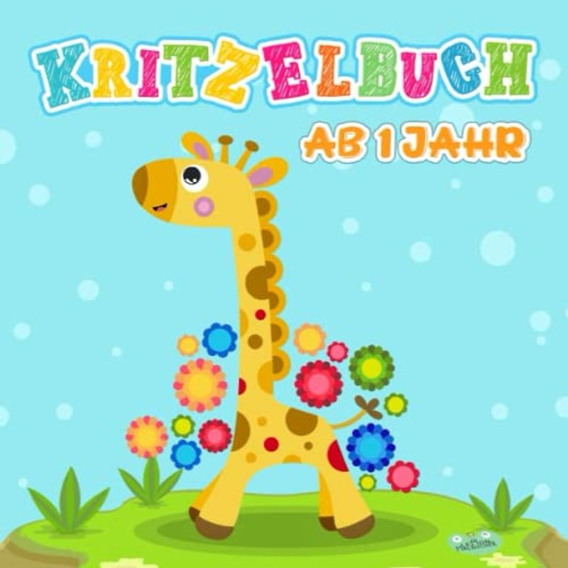 Kritzelbuch ab 1 Jahr: Malbuch ab 1 Jahr mit 50 Ausmalbildern der ersten Wörter wie Tiere und Fahrzeuge als Ausmalbuch Geschenk für Mädchen und Jungen