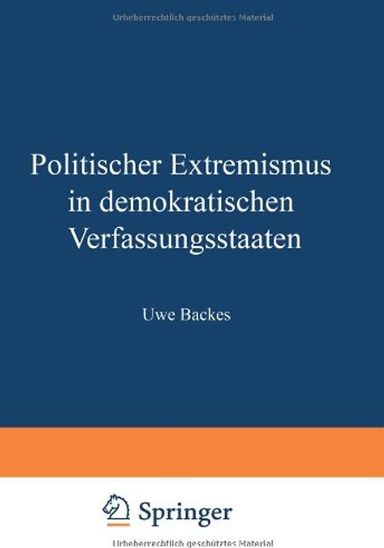 Politischer Extremismus in demokratischen Verfassungsstaaten