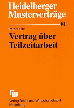 Vertrag über Teilzeitarbeit. Und geringfügige Beschäftigung