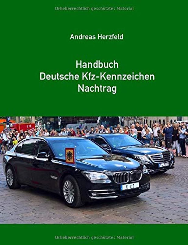 Handbuch Deutsche Kfz-Kennzeichen Nachtrag
