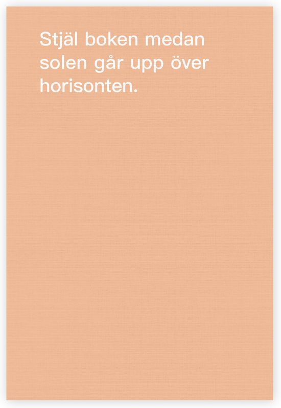 Hur man knycker böcker