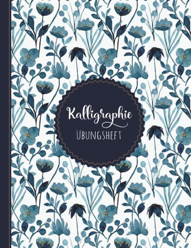 Kalligraphie Papier: DIN A4 Übungsheft - 120 Seiten | Schönschreiben Handlettering Übungspapier Schreibschrift