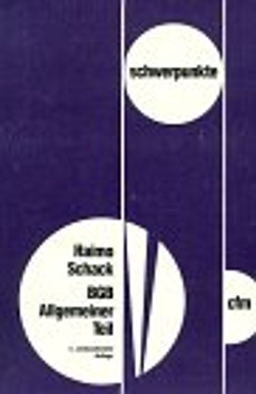 BGB - Allgemeiner Teil