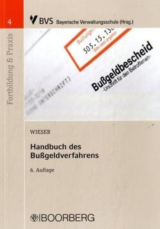 Handbuch des Bußgeldverfahrens