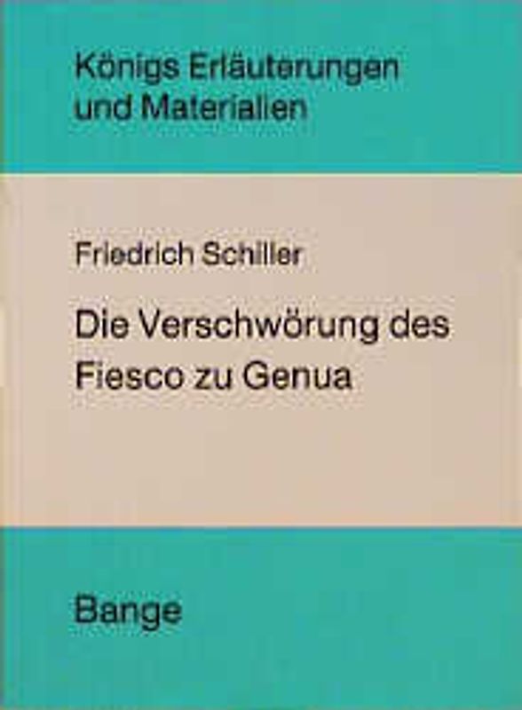 Die Verschwörung des Fiesko zu Genua