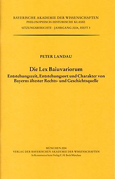Die Lex Baiuvariorum
