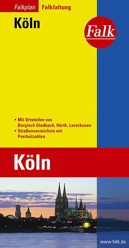 Falk Stadtplan Falkfaltung Köln 1:23.000