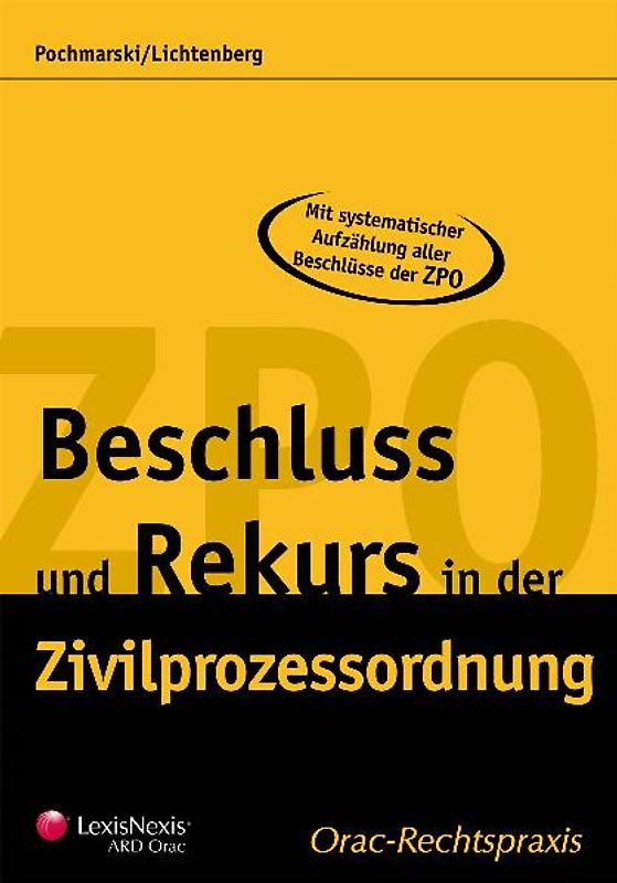 Beschluss und Rekurs in der Zivilprozessordnung