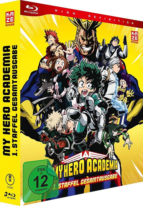 My Hero Academia - 1. Staffel - Gesamtausgabe [Deluxe Edition, 3 Discs] Blu-ray Disc