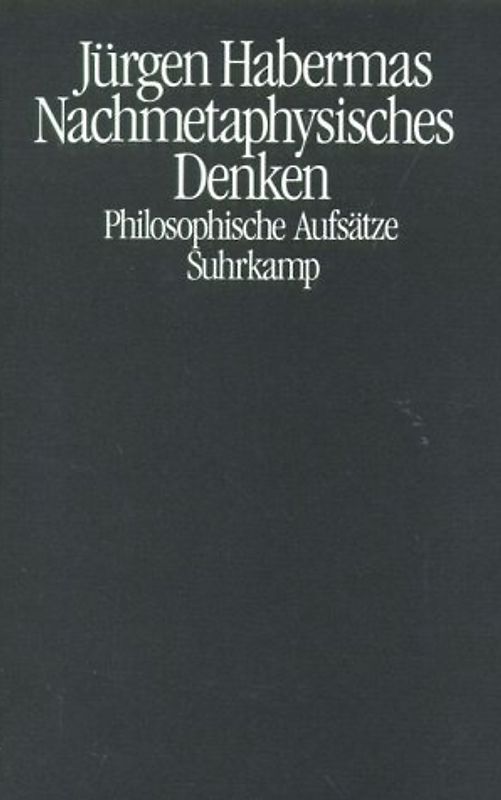 Nachmetaphysisches Denken