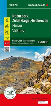 freytag & berndt Wanderkarte WK 211 Naturpark Zirbitzkogel-Grebenzen, Murau - Sölkpass 1:50.000