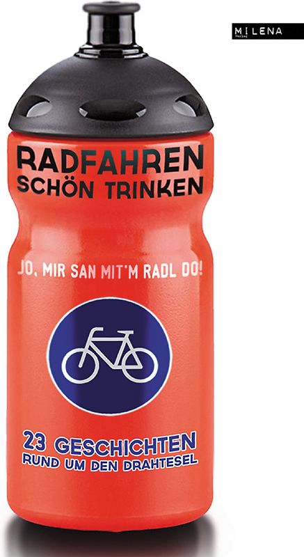 Radfahren schön trinken.
