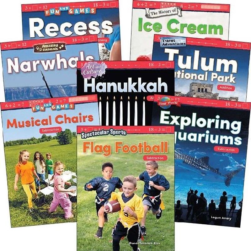 Addition & Subtraction: Grades K-1 (8-Book Set)