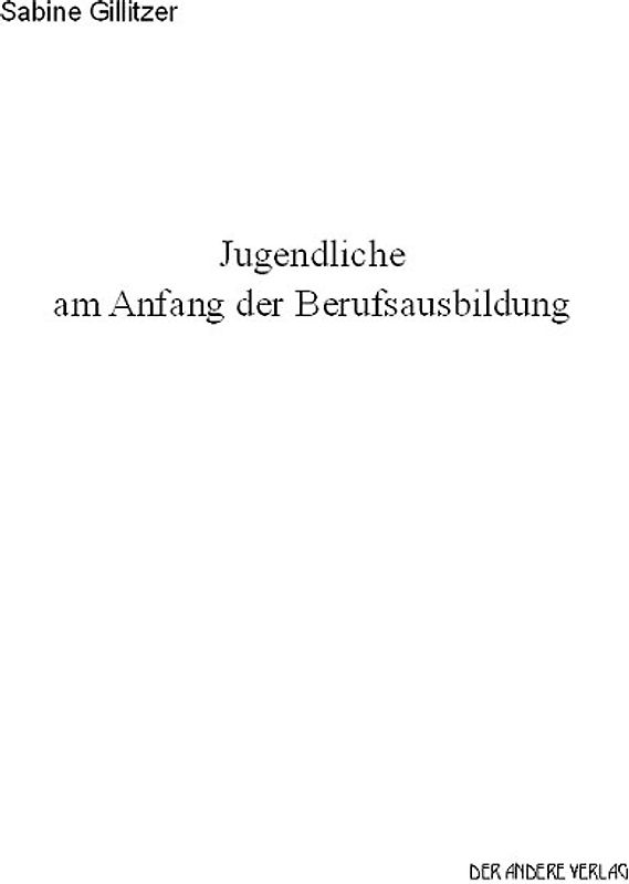 Jugendliche am Anfang der Berufsausbildung