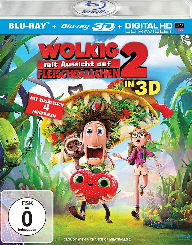 Wolkig mit Aussicht auf Fleischbällchen 2 3D [inkl. 2D Version, 2 Discs] 3D Blu-ray Disc