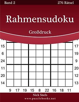 Rahmensudoku Großdruck - Band 2 - 276 Rätsel