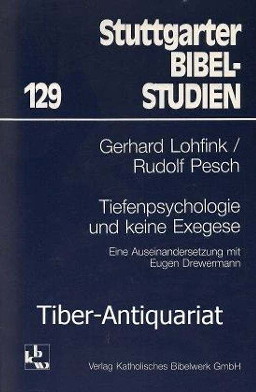 Tiefenpsychologie und keine Exegese